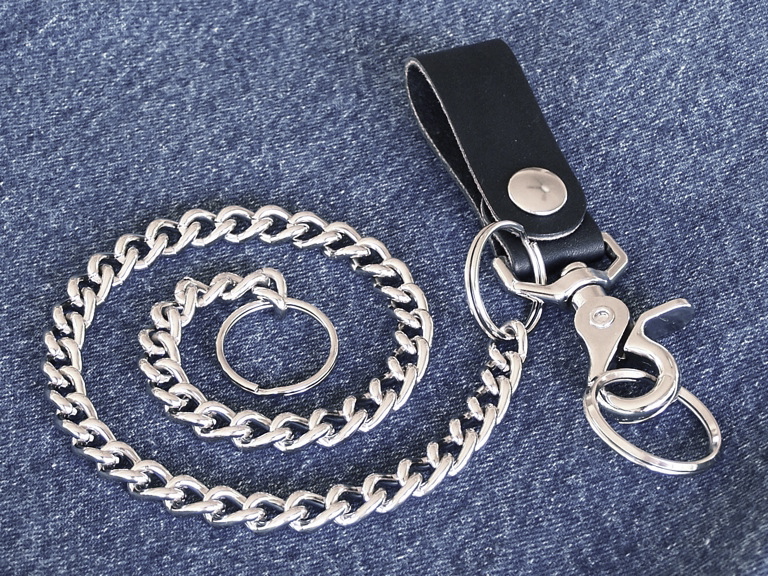 Biker Chains, Wallet Chains Heavy Duty 18 “ Biker Wallet Key Chains